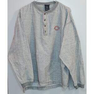 Pro Edge Chicago Bears Long Sleeve Gray Large Sweater #104648 Vintage Pre-Owned